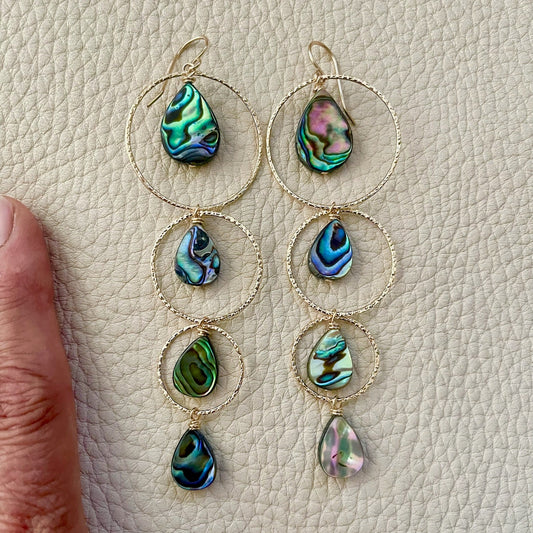 Abalone Duster Earrings