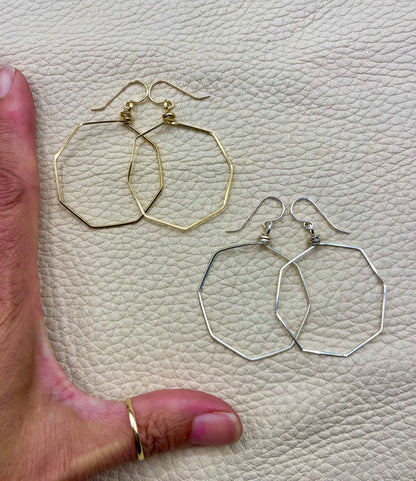 Octagon Earring