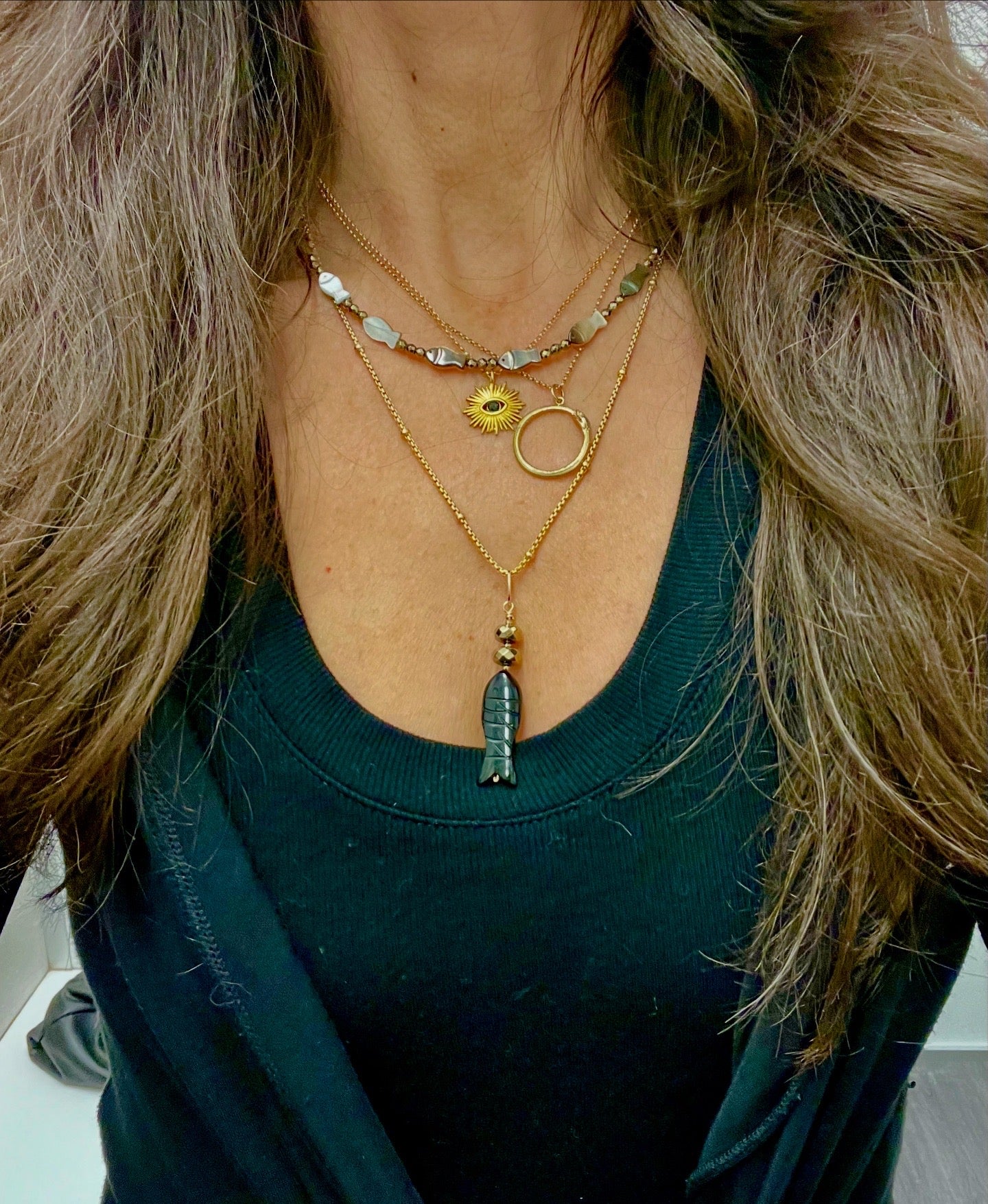 Ouroboros Bronze Necklace