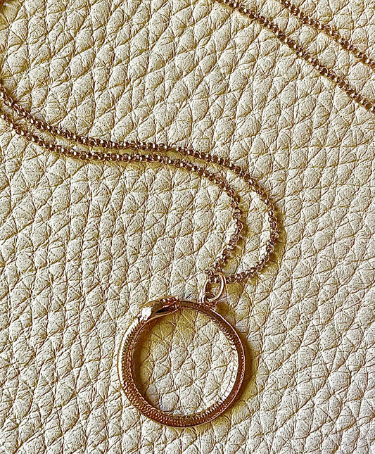 Ouroboros Bronze Necklace