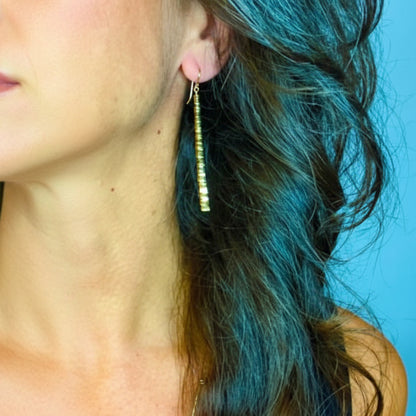 Gemstone Stick Earring