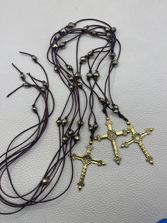 Two Sided Cross Leather