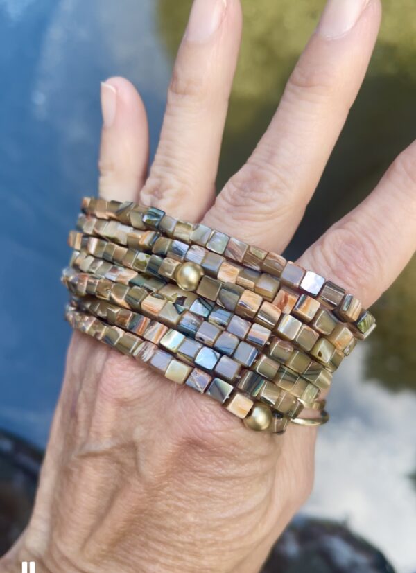 Red Abalone Cuffs