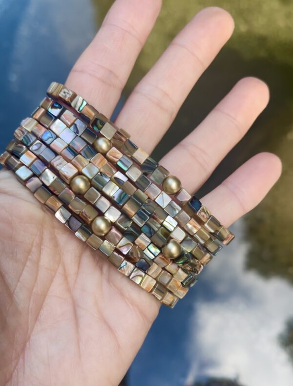 Red Abalone Cuffs - Image 3