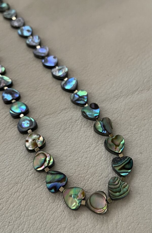 Abalone heart and Pyrite Collar - Image 2