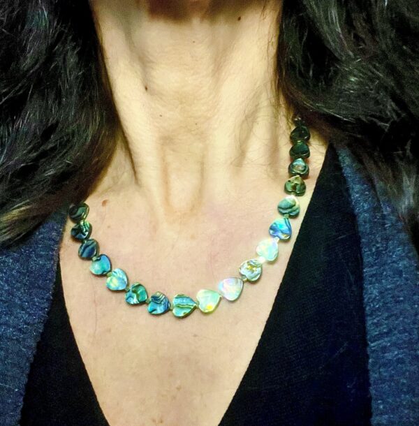 Abalone heart and Pyrite Collar - Image 4